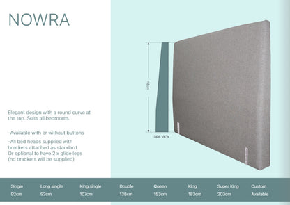Nowra complete upholstered bed in all sizes