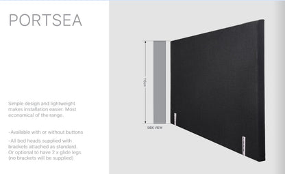 Portsea upholstered Double bed head