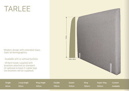 Tarlee upholstered King Single bed head