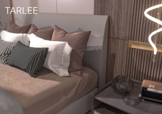 Tarlee complete upholstered bed available in all sizes