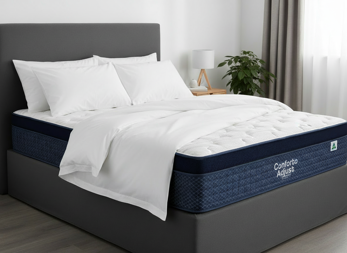 Conforto Adjust Mattress in Bedroom